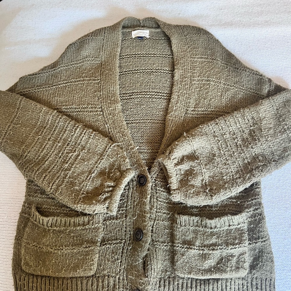 Universal Thread Olive Cardigan with Front Pockets